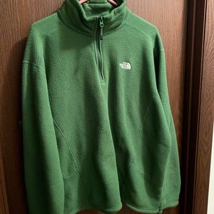 NORTHFACE 1/4 Zip pullover - XL - Green